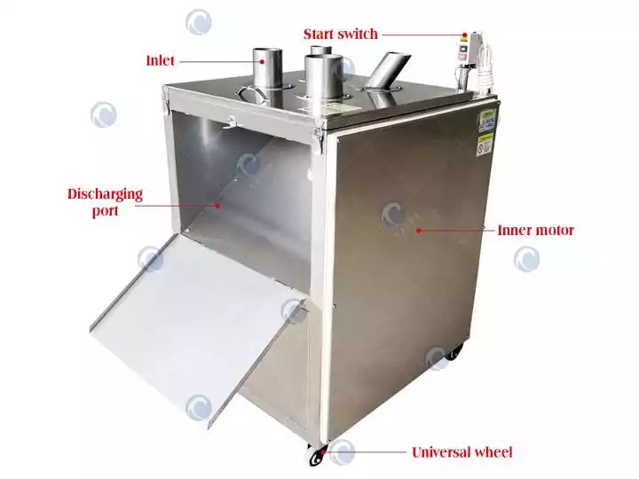 Fruit slicing machine structure1