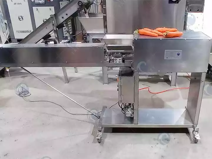 machine à éplucher les carottes commerciale