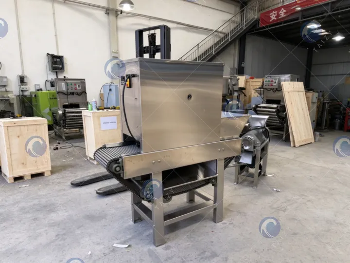 Tz-200 Chain Onion Peeling Machine Sold To Korea 2 Industrial onion peeler machine for onion processing
